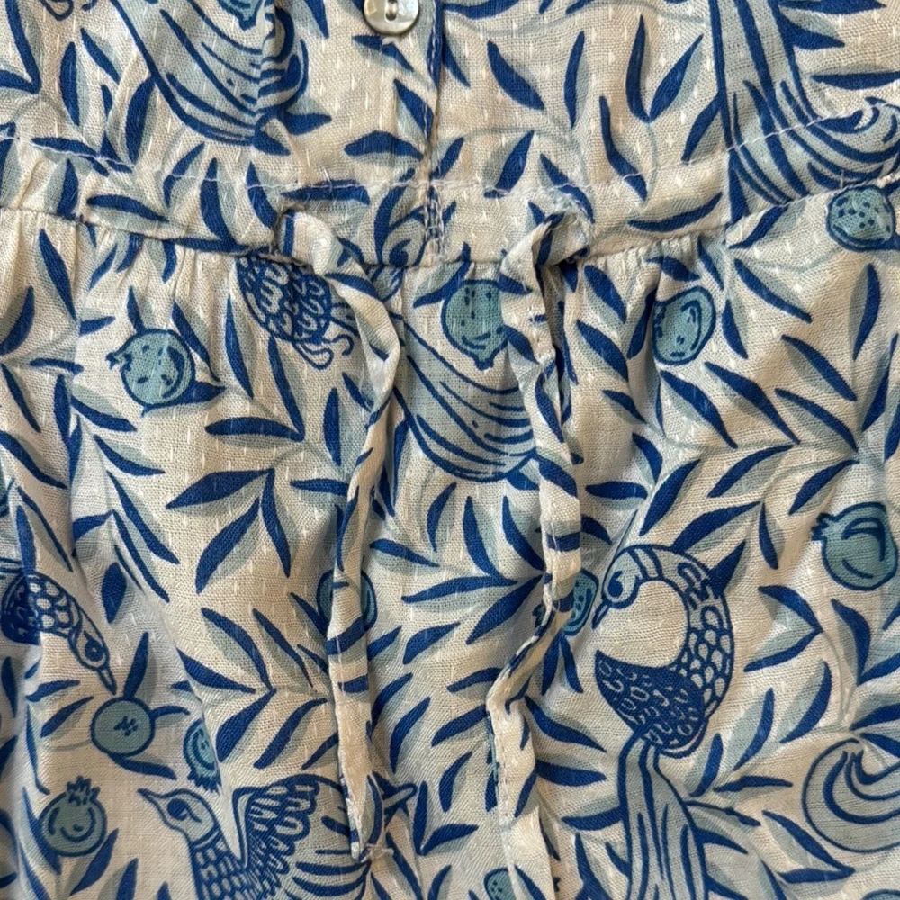 EUC Banjanan Girls printed dress, blue/white, sz 8 - Picture 5 of 7